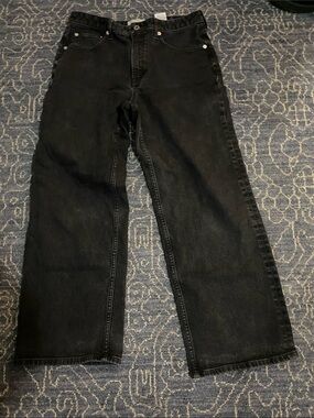 Everlane Relaxed Black Women’s  Midway Jeans - Wide Straight Fit
